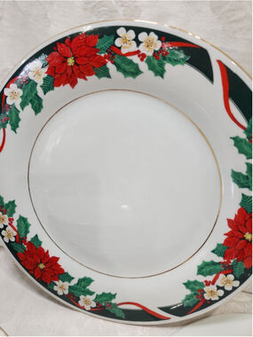 Tienshan Deck the Halls 10 1/2" Dinner Plate, Replacement